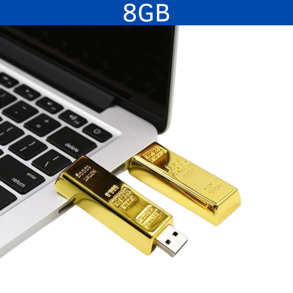 USB Lingote Oro 8GB vista 4