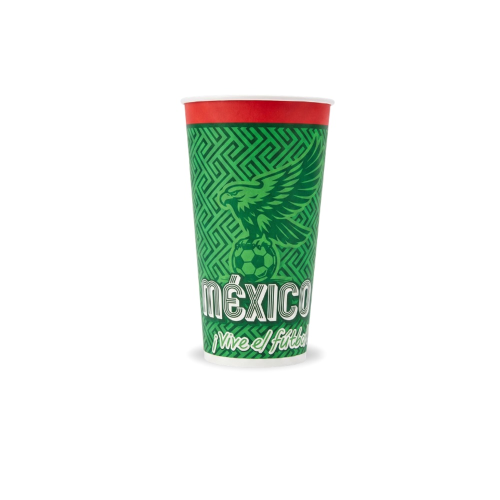 Vaso Papel Bebida Fría 32 Oz Mundial