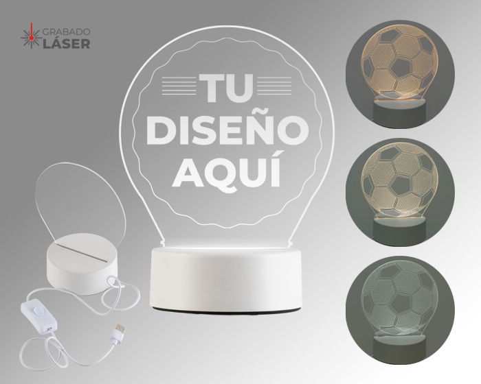 Lámpara LED de acrílico Glow
