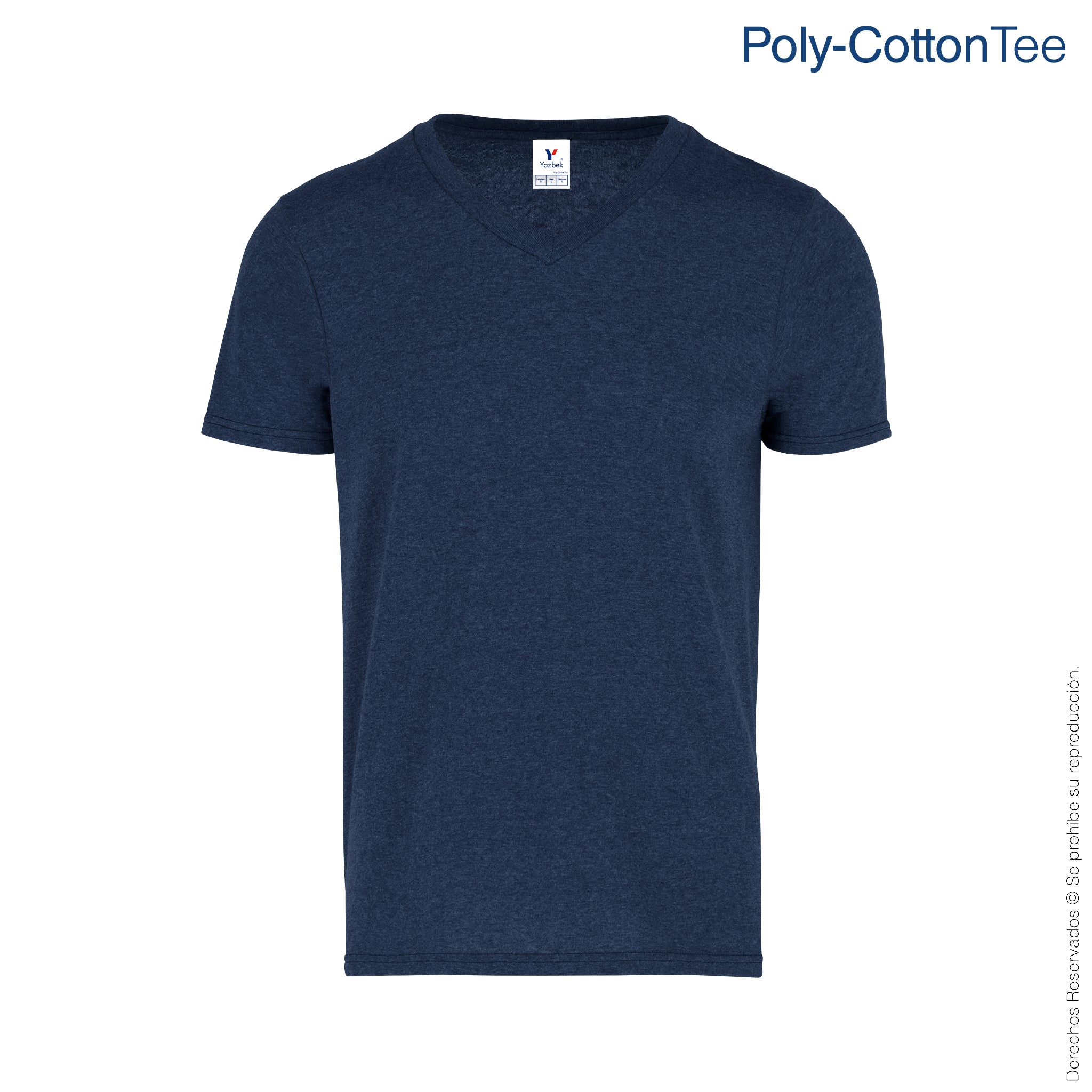 Playera Cuello V Manga Corta C0356 vista 2