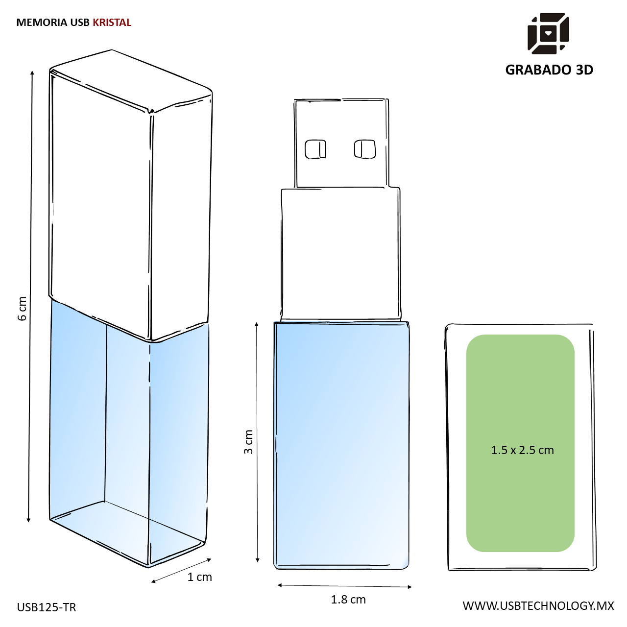 USB Kristal 8GB vista 4