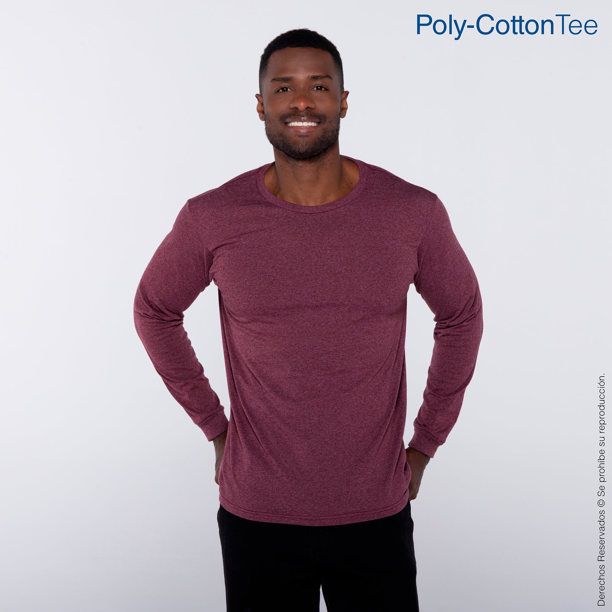 Playera Cuello Redondo Manga Larga C0354