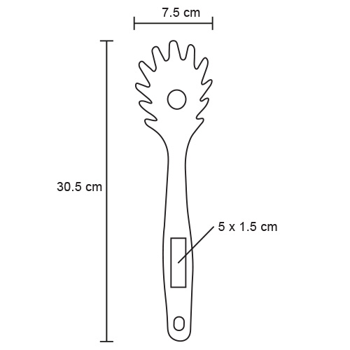 Cuchara para pasta Chef vista 6