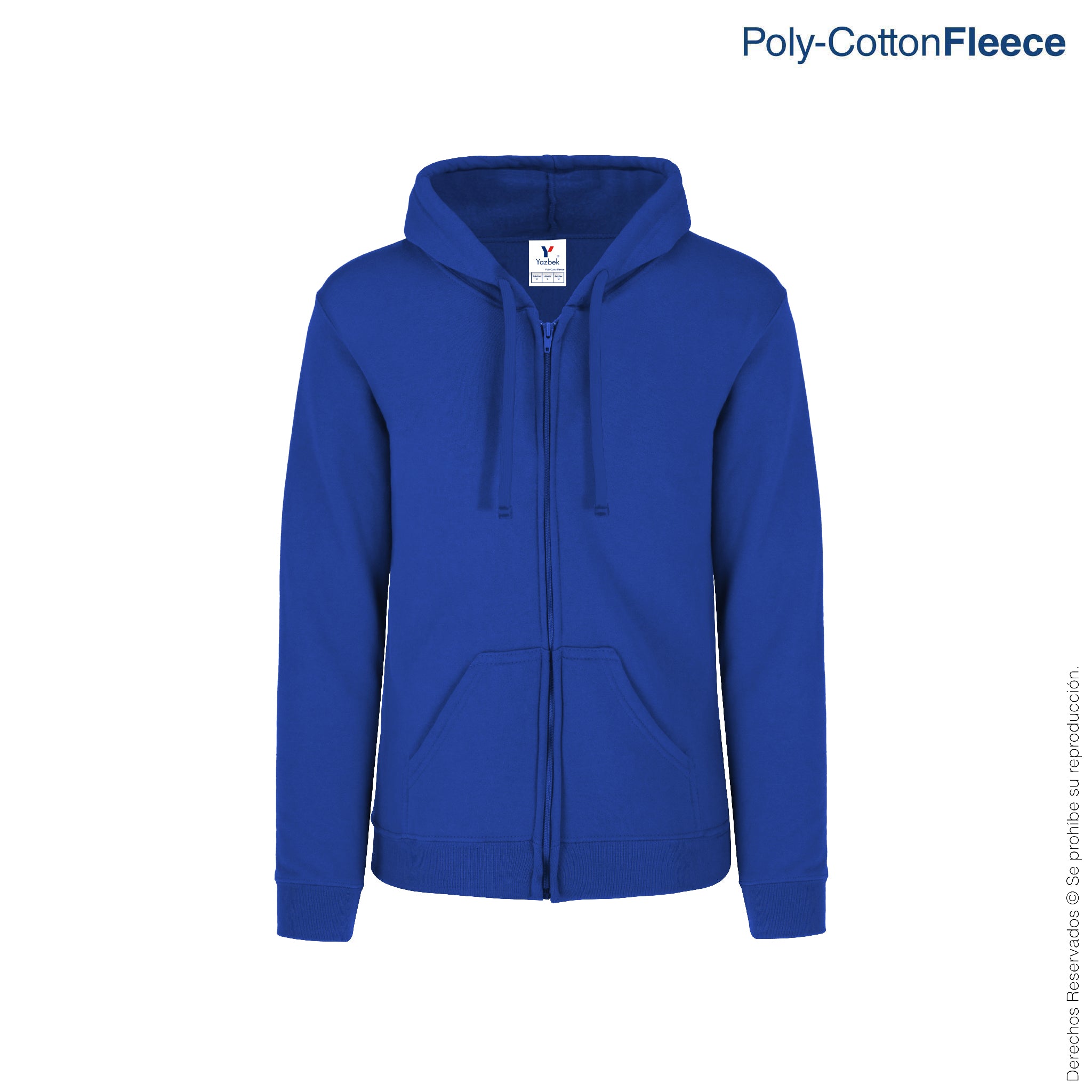 Sudadera con Capucha, Cangurera y Cierre C0702 vista 5