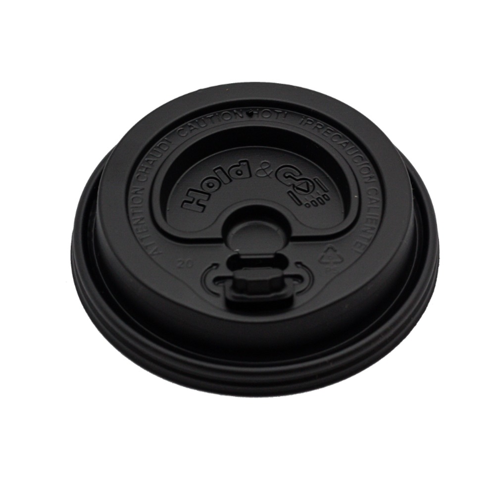 Tapa Domo Lock Back Hold&Go 16 Oz Negra