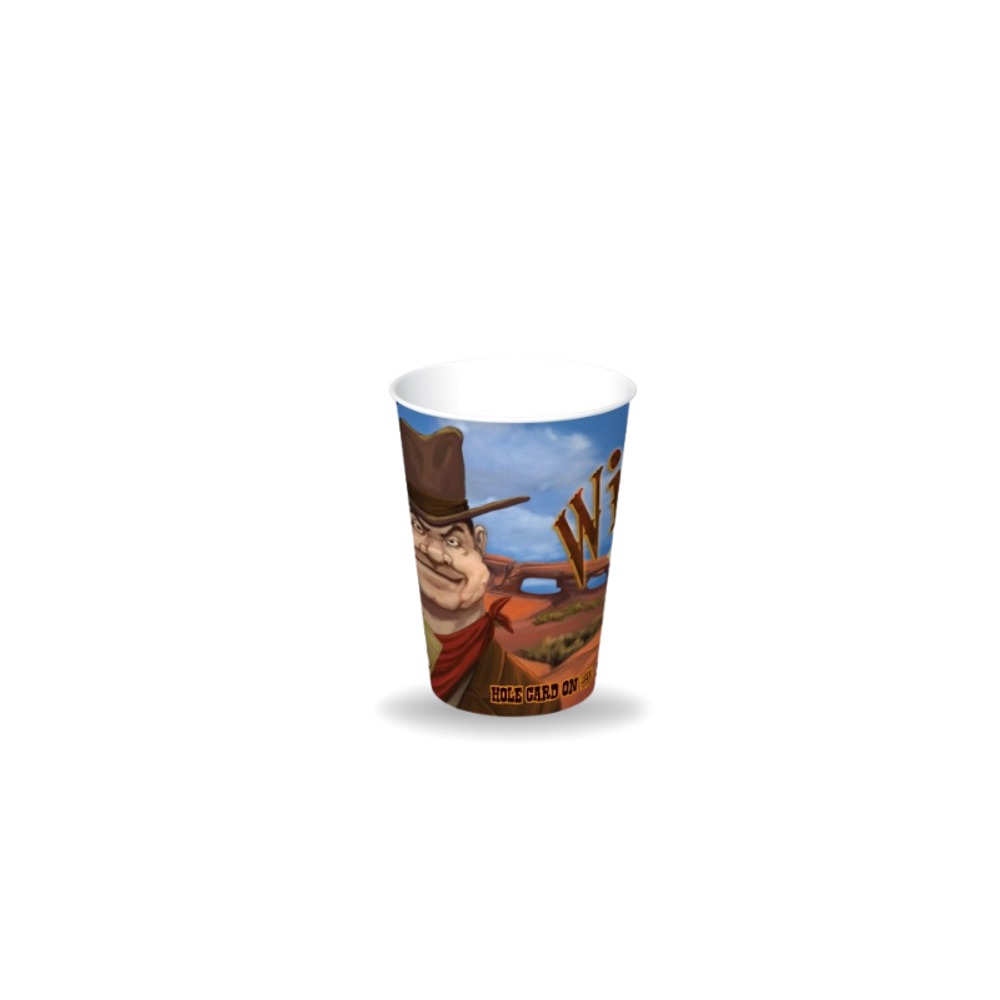 Vaso Bebida Caliente Vending 8 Oz Wild Card