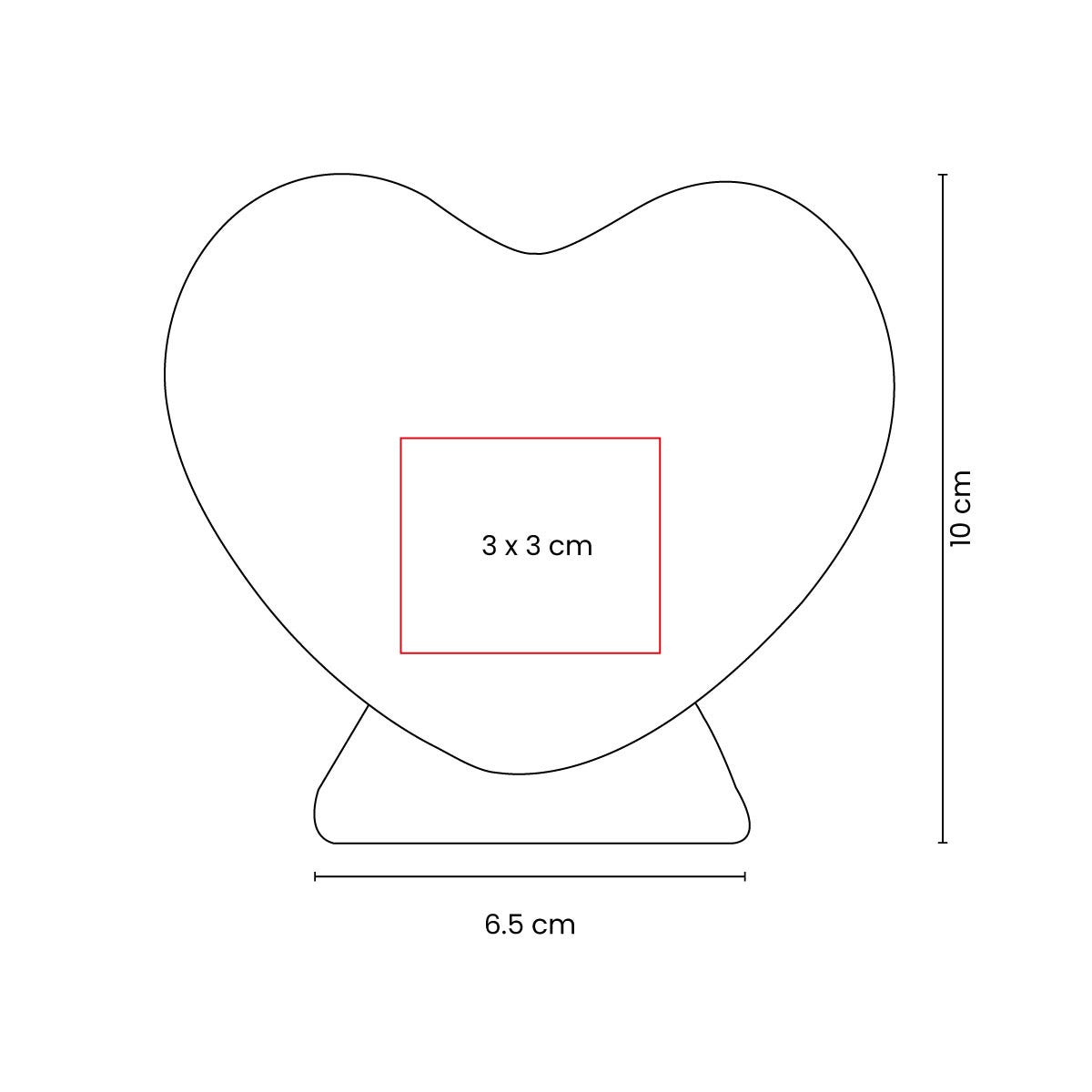 Alcancía Corazón vista 4