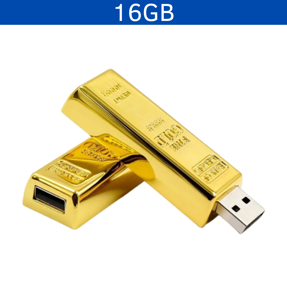 USB Lingote Oro 16GB vista 2