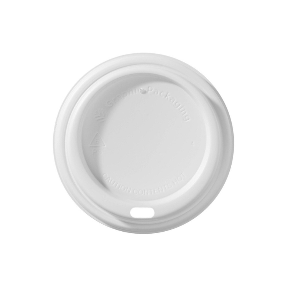 Tapa Domo Bebida Caliente 10 Oz Blanca