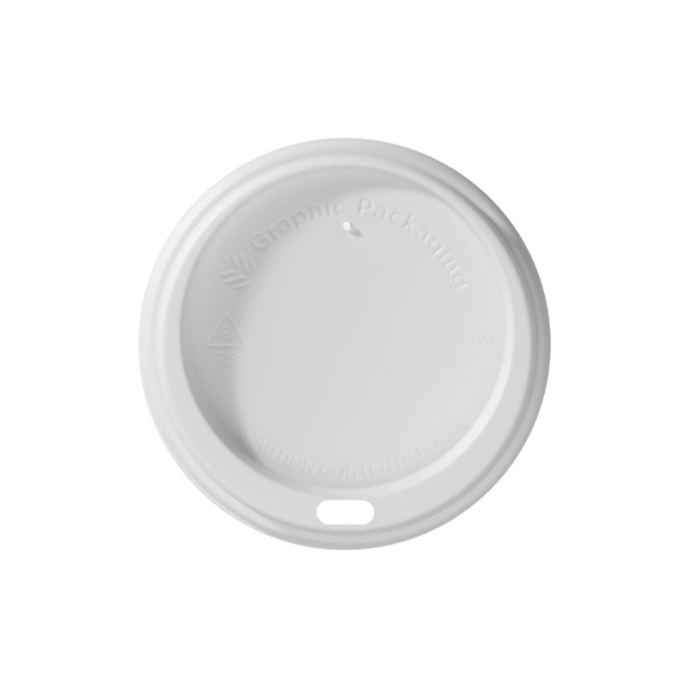 Tapa Domo Bebida Caliente 8 Oz Blanca