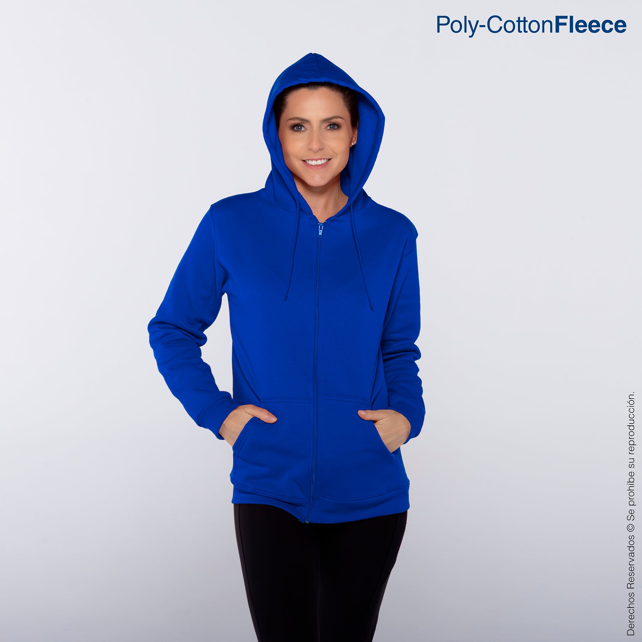 Sudadera con Capucha, Cangurera y Cierre C0702 vista 2