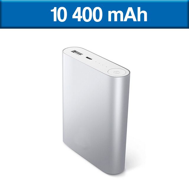 POWER BANK SILVER DE 10,400 mAh
