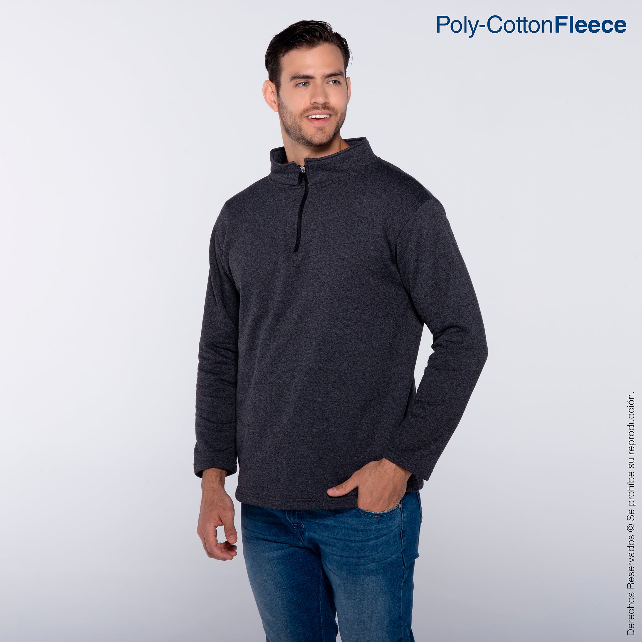 Sudadera un cuarto de Cierre C0703