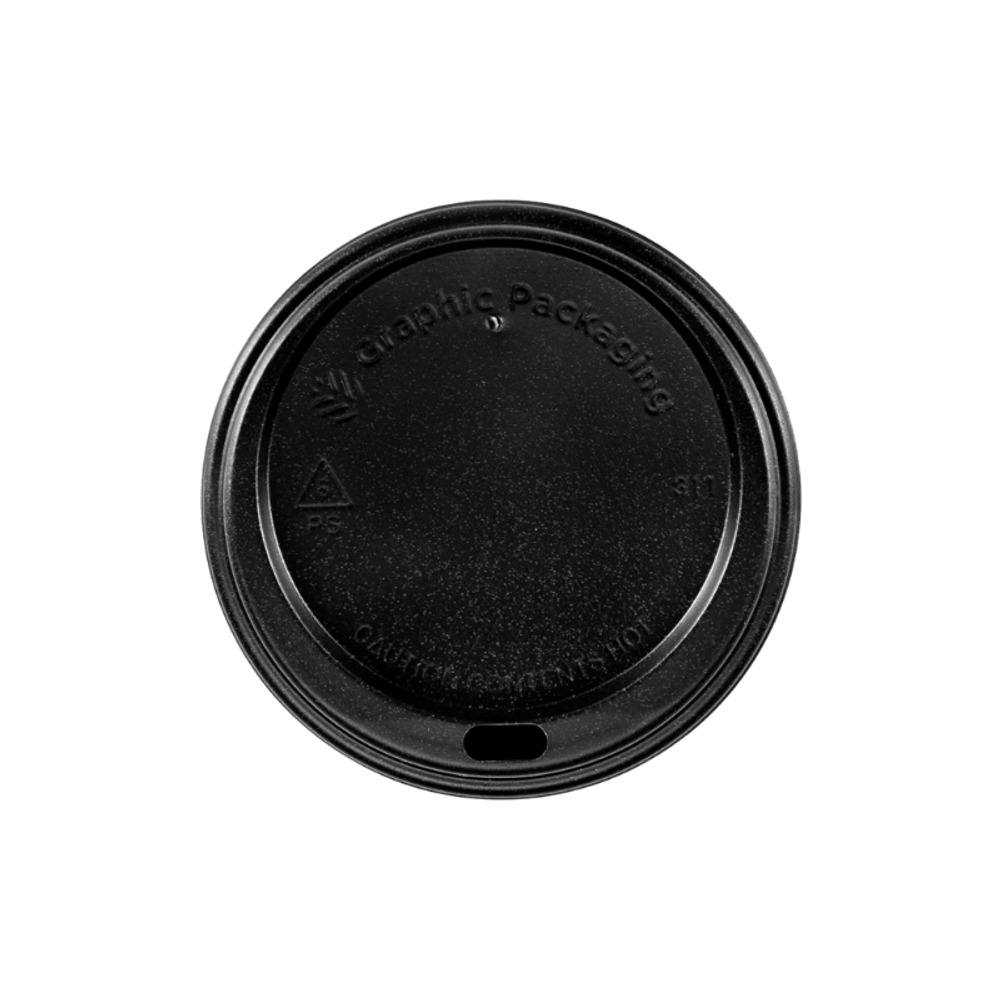 Tapa Domo Bebida Caliente 8 Oz Negra
