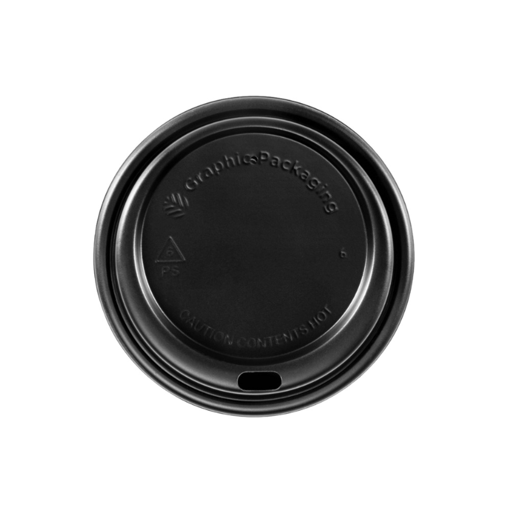 Tapa Domo Bebida Caliente 10 Oz Negra