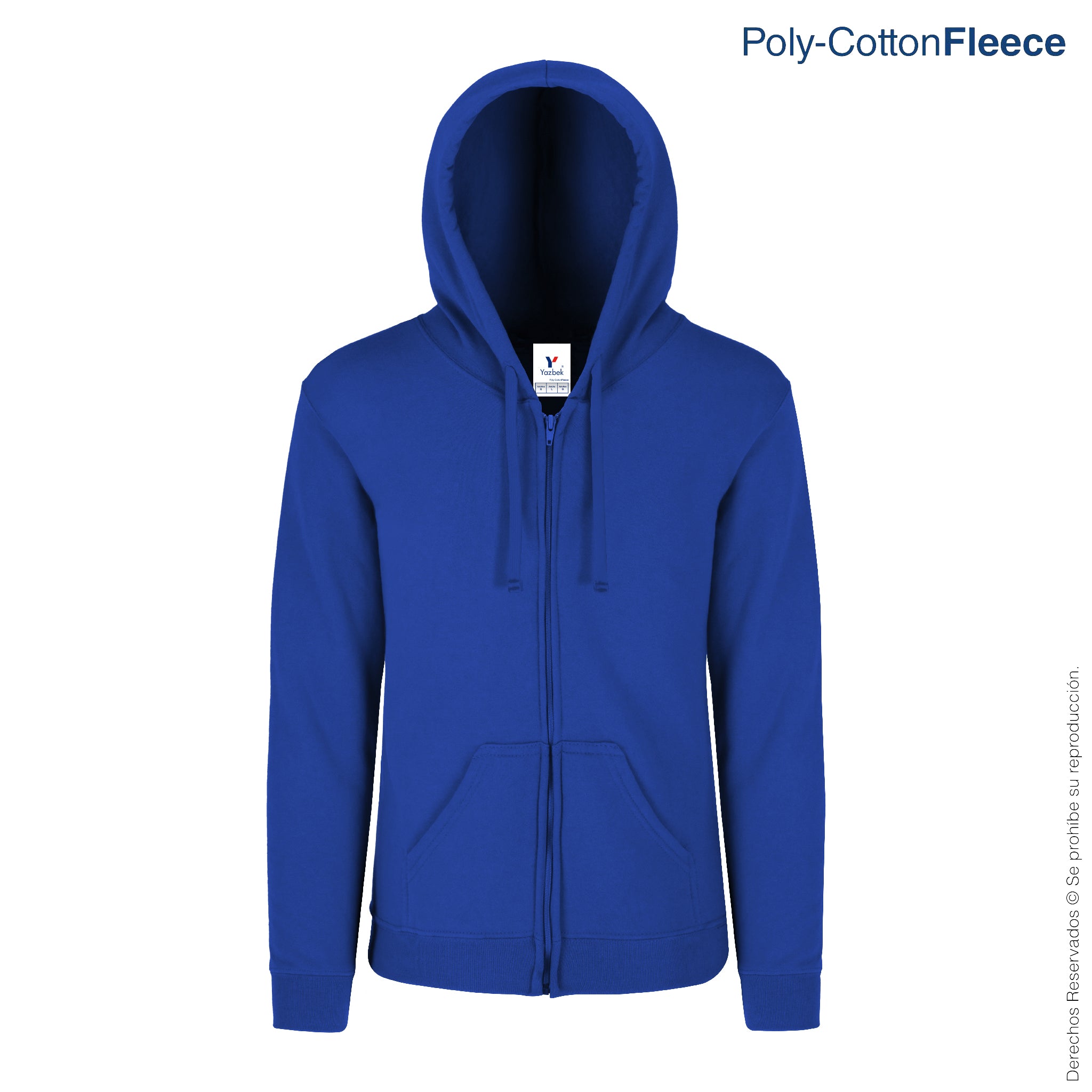 Sudadera con Capucha, Cangurera y Cierre C0702 vista 3