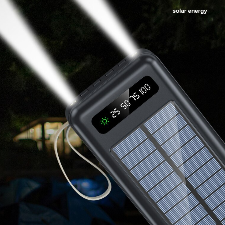 POWER BANK SOLAR 4 EN 1 DE 12,000 mAh vista 4
