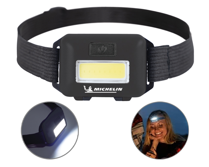 Lámpara Frontal LED de Plástico Minero