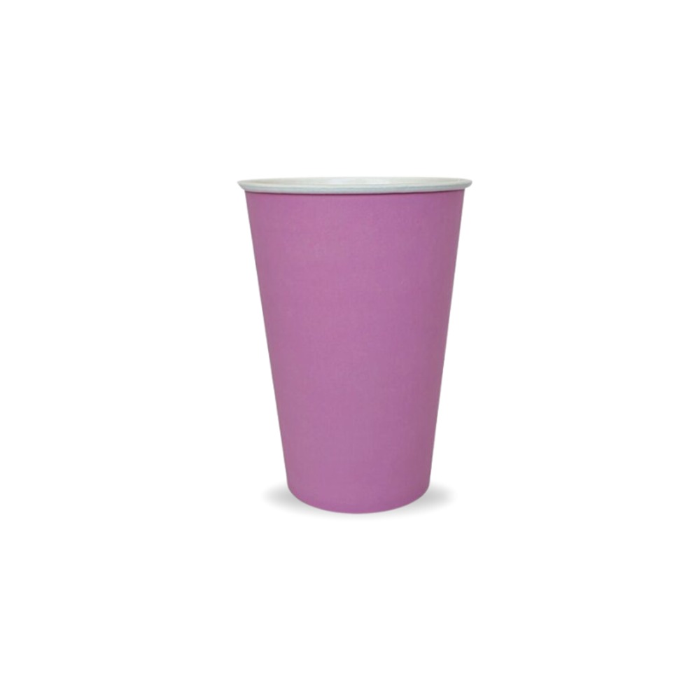 Vaso De Papel Bebida Caliente 16 Oz Rosa