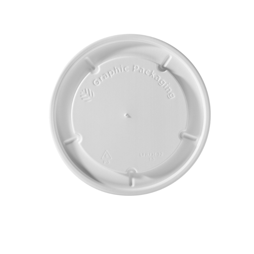 Tapa Plana Para Contenedor 16/32 Oz Blanca