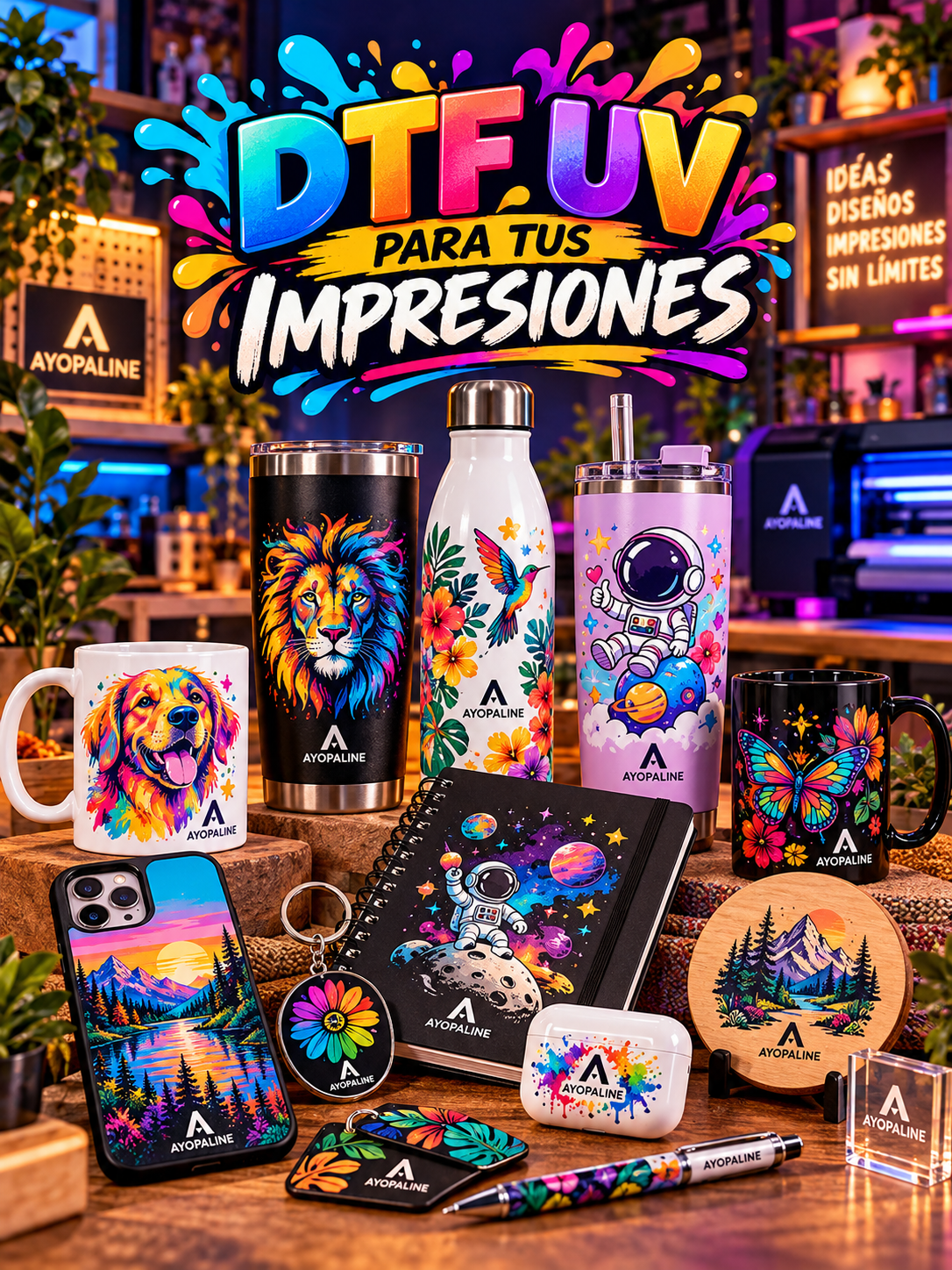 Impresiones DTF UV a todo color