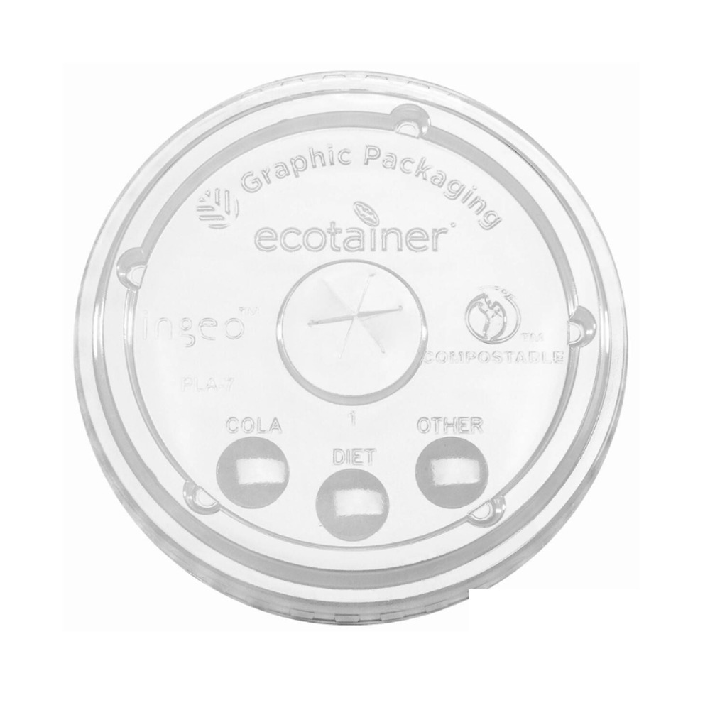 Tapa Plana Bebida Fría Ecotainer 32 Oz