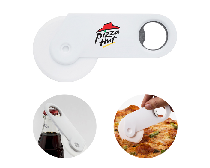 Cortador de pizza con destapador Rafaello