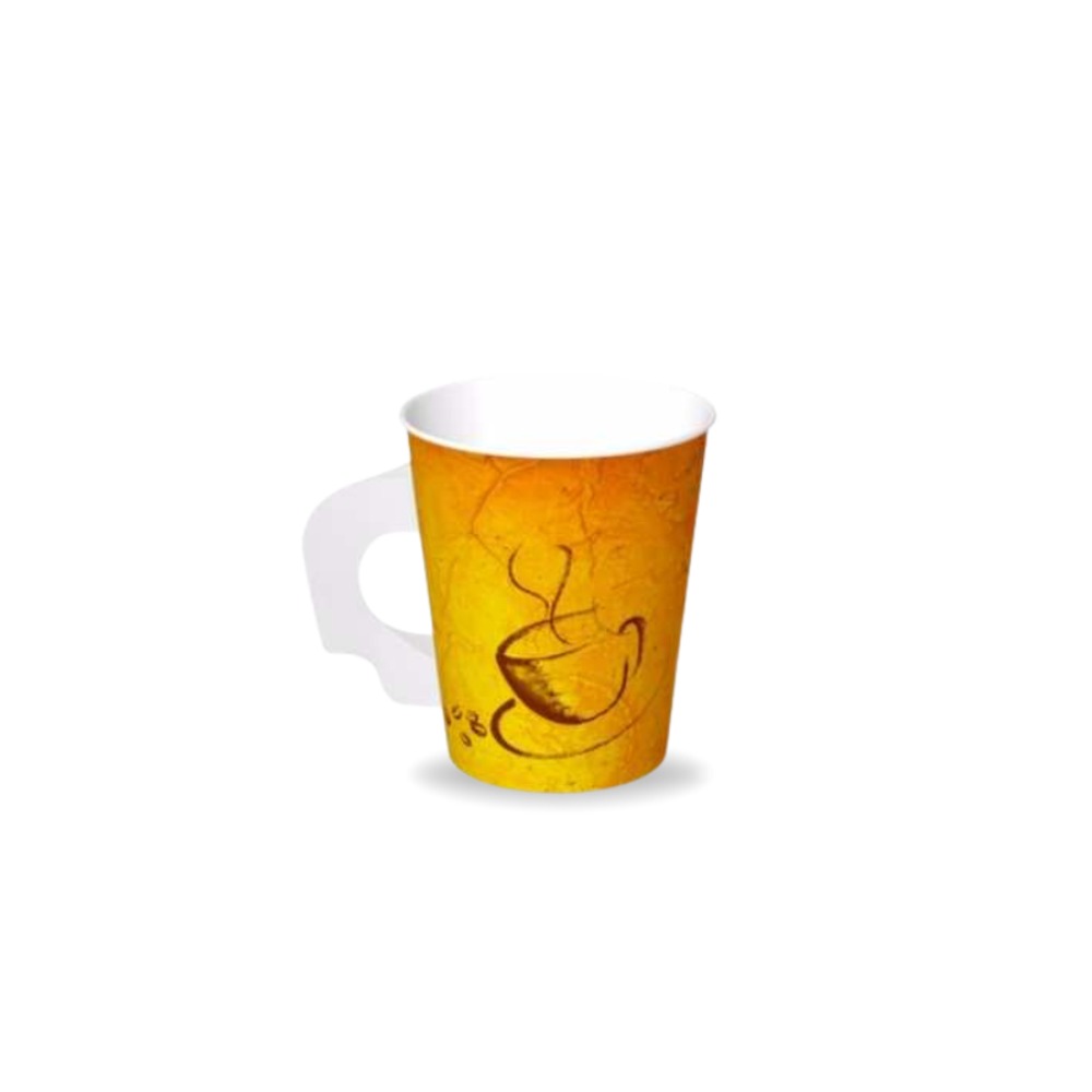 Vaso Papel Bebida Caliente Con Asa 8 Oz Soho