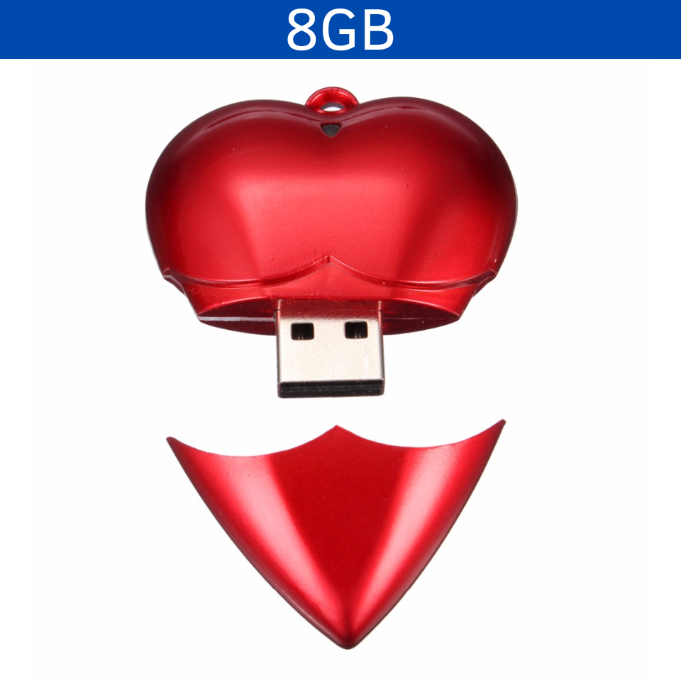 USB Corazón 8GB vista 2