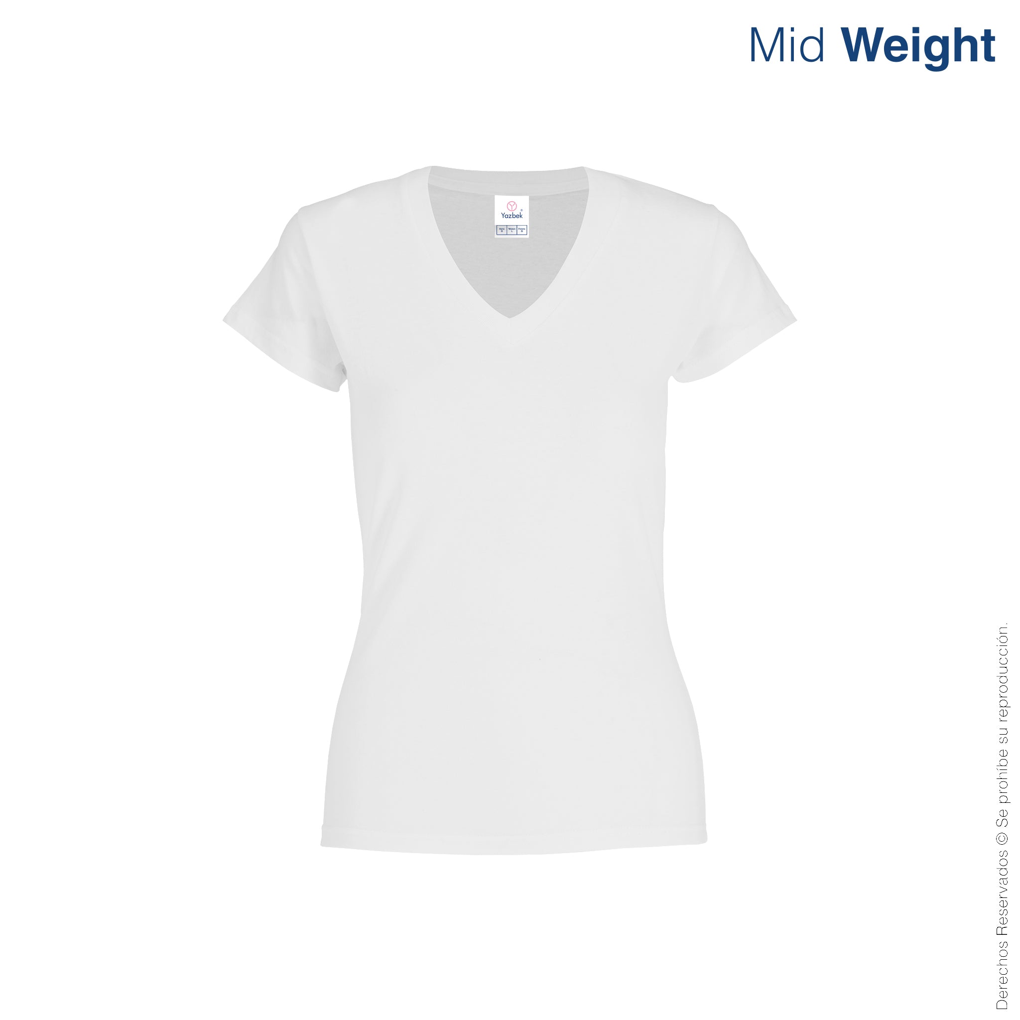 Playera Cuello V Manga Corta D0306 vista 2