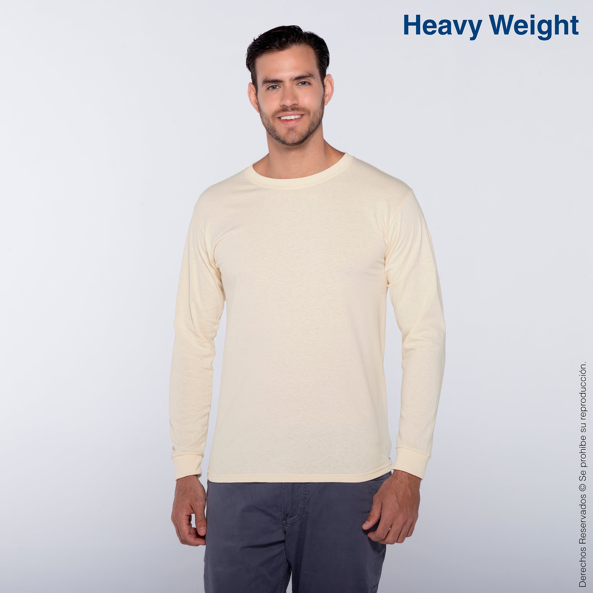 Playera Cuello Redondo Manga Larga C0304