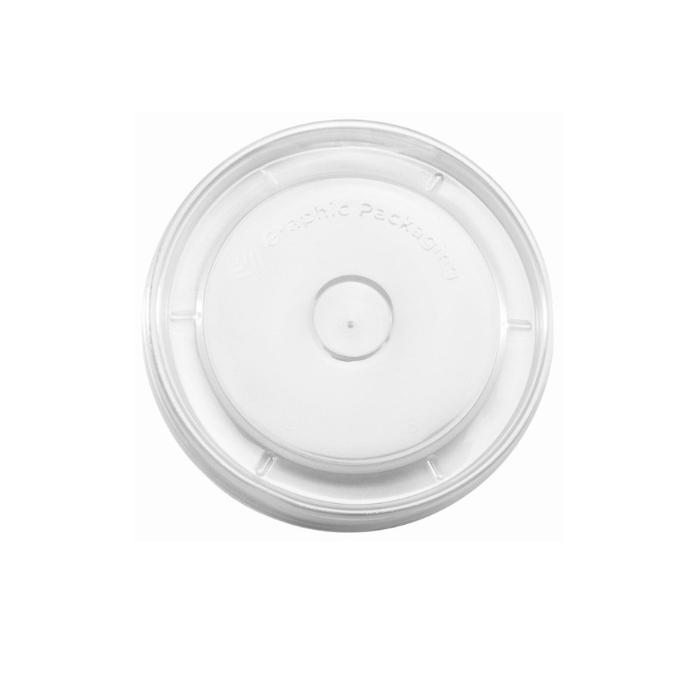 Tapa Plana Para Contenedor 6/8/10/16 Oz Traslucida