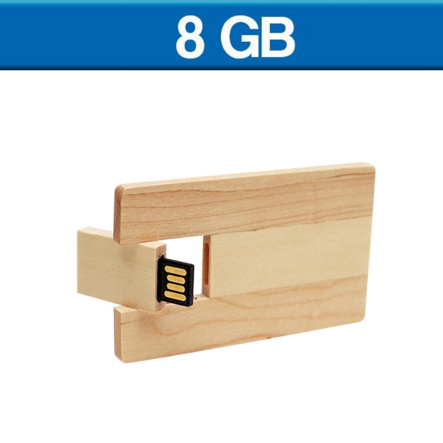 USB Wood Card 8GB