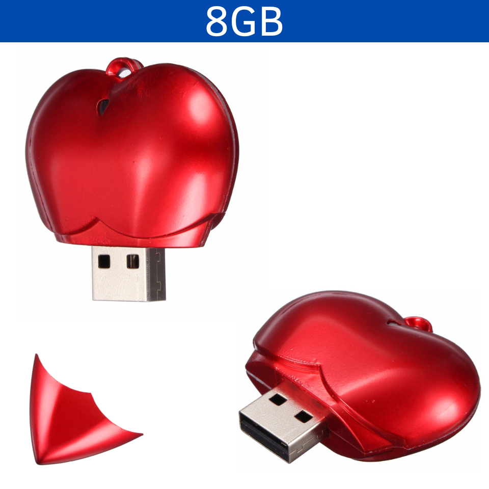 USB Corazón 8GB vista 4