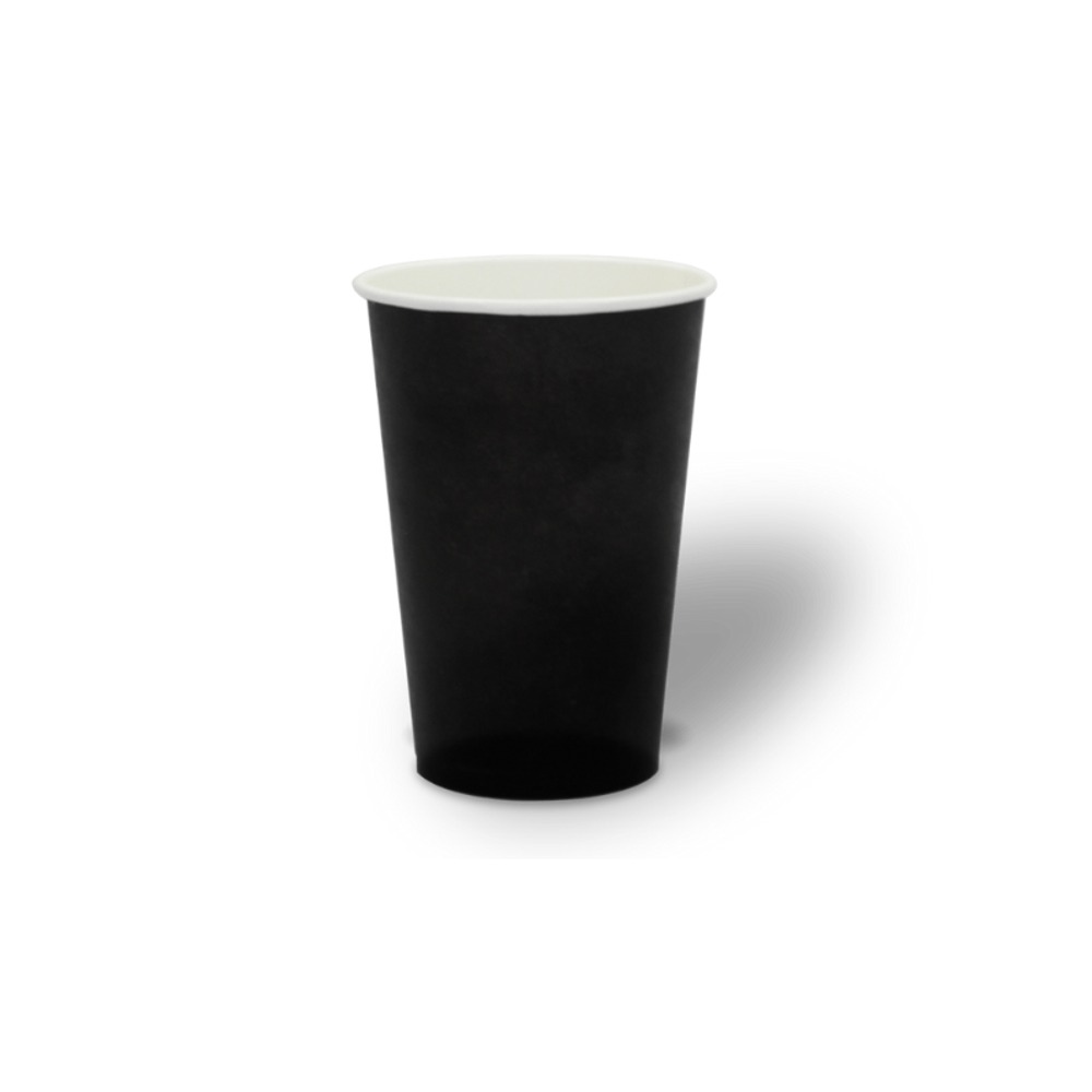 Vaso De Papel Bebida Caliente 16 Oz Negro