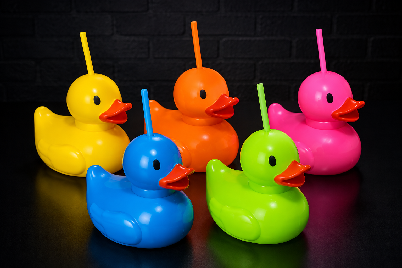 Patos con popote