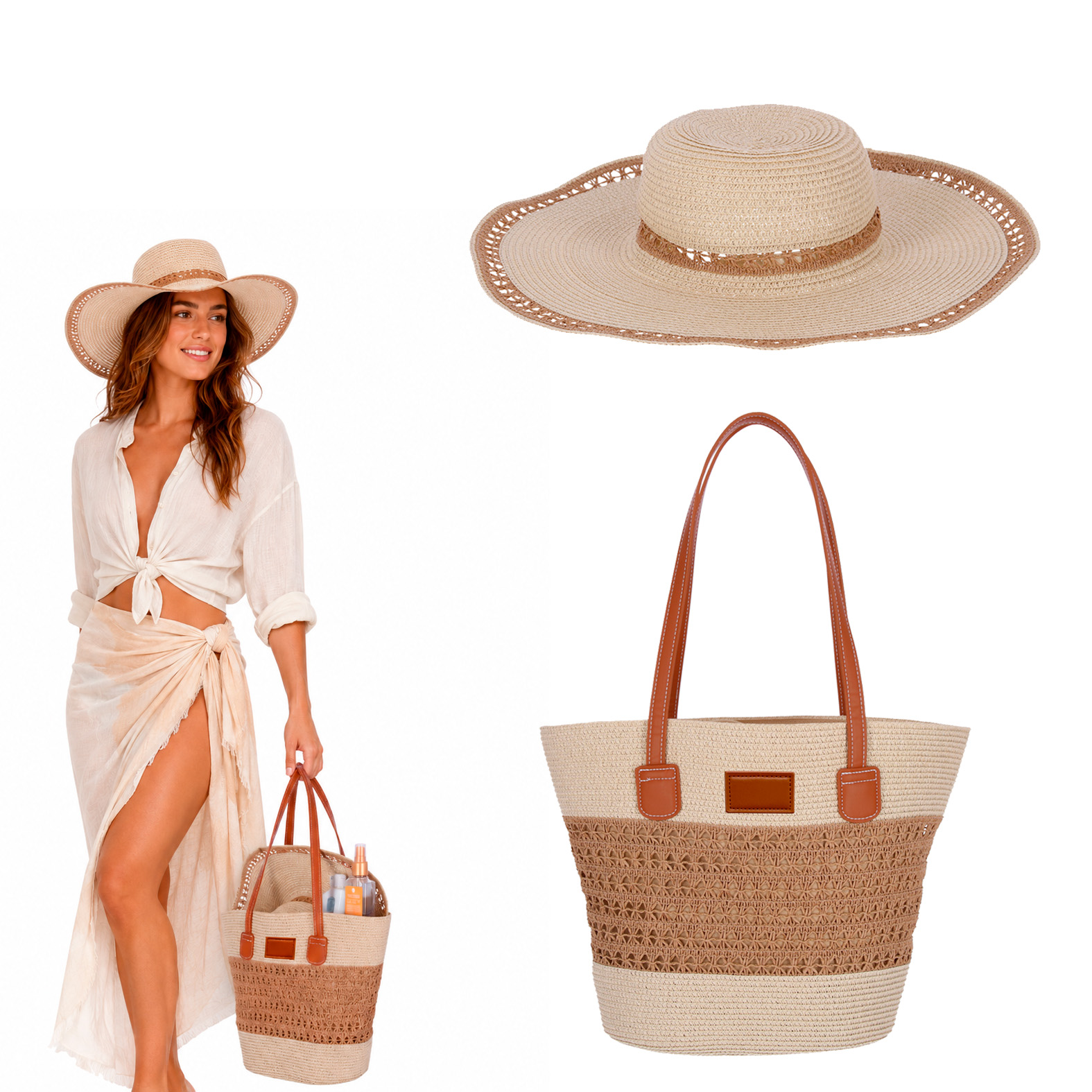 Sombrero y bolsa Rosie