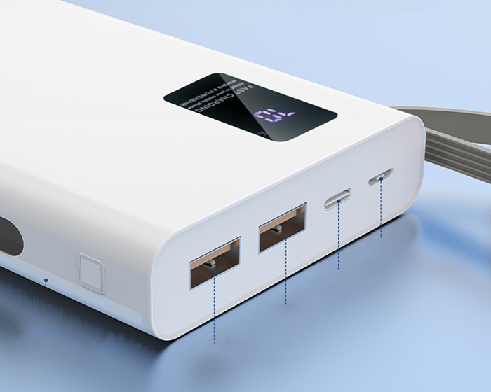 Batería de carga rápida cap. 10000 mah 4 en 1 Eliot vista 4