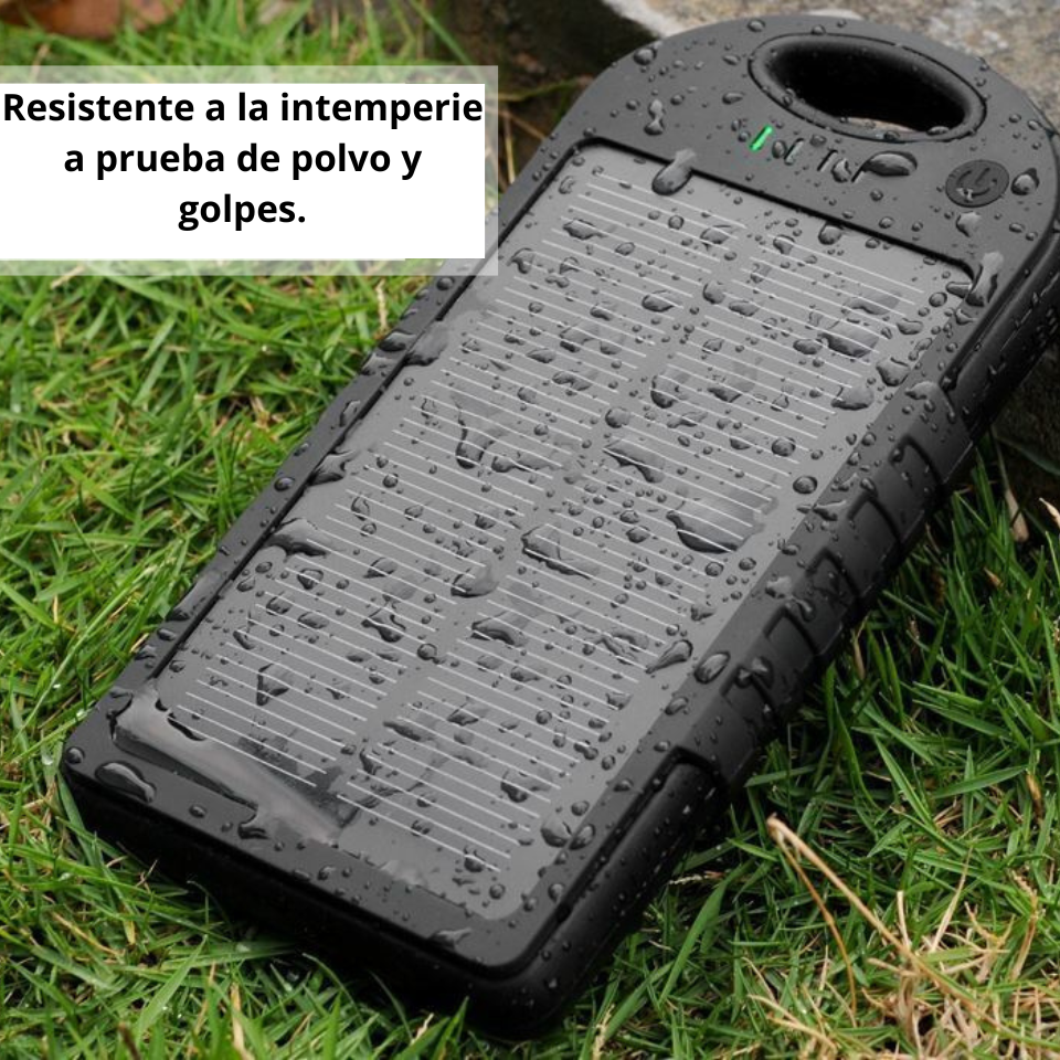 POWER BANK CON CELDA SOLAR DE 6,000 mAh vista 2