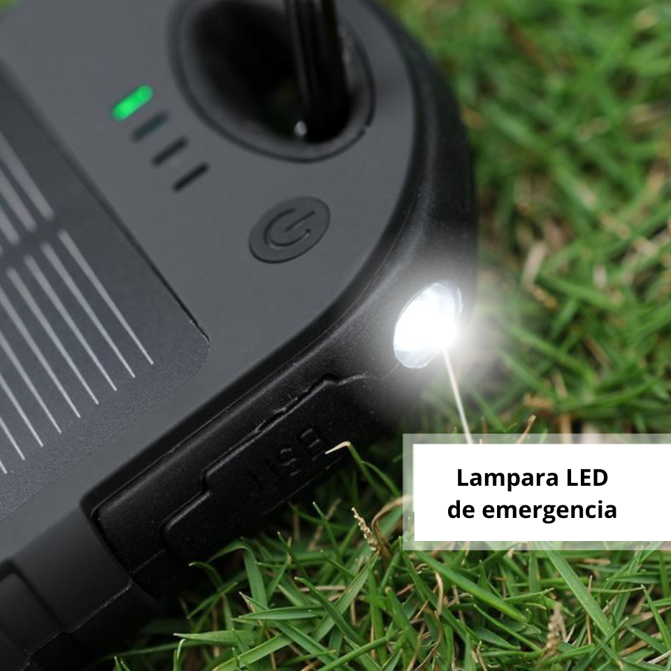 POWER BANK CON CELDA SOLAR DE 6,000 mAh vista 3