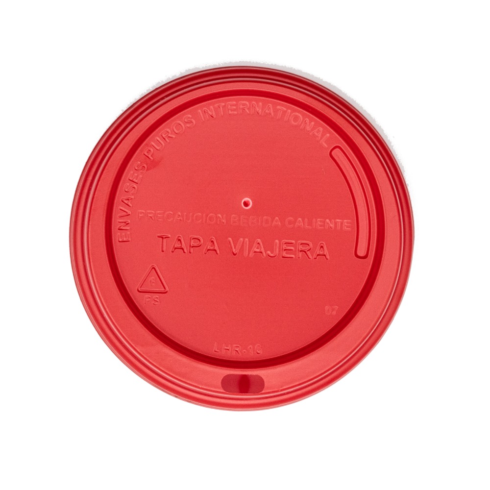 Tapa Domo Bebida Caliente 12/16/20 Oz Roja