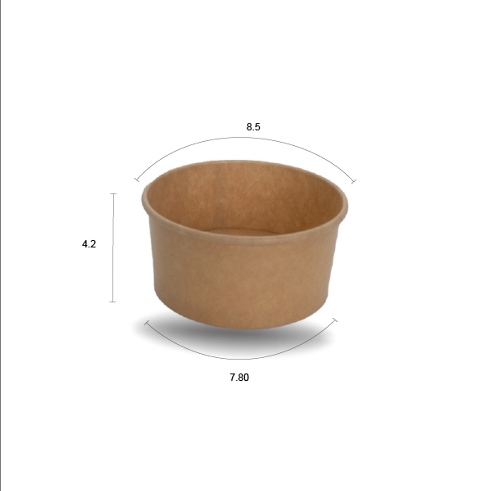 Contenedor Papel 4 Oz Kraft vista 1