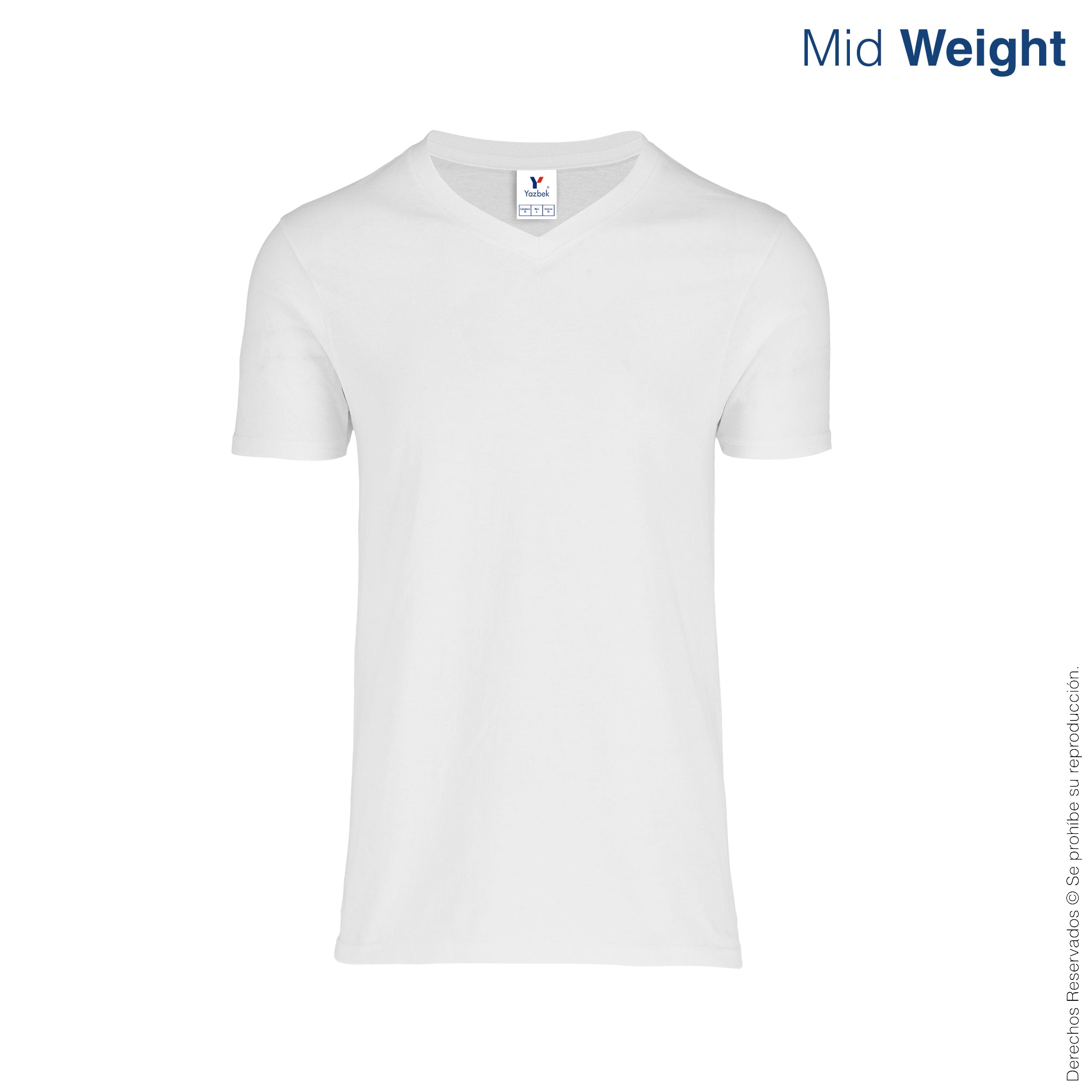 Playera Cuello V Manga Corta C0306 vista 2