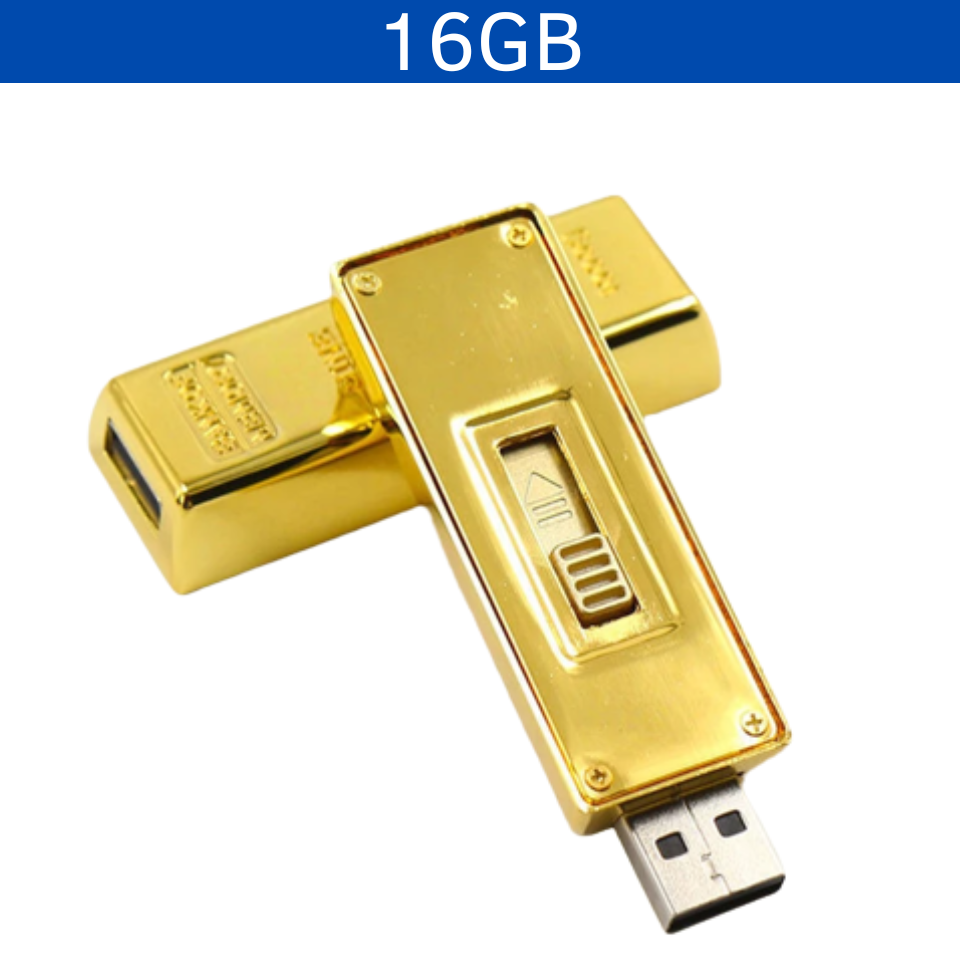 USB Lingote Oro 16GB vista 3