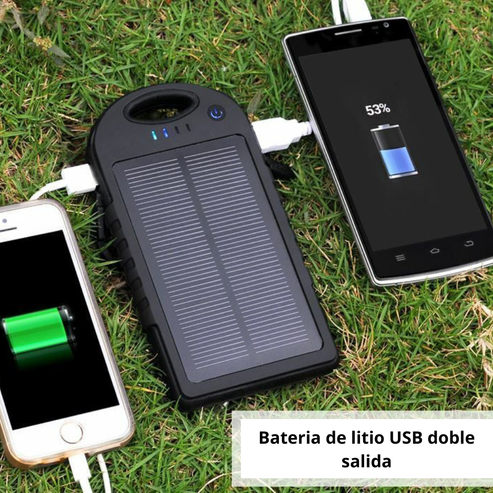 POWER BANK CON CELDA SOLAR DE 6,000 mAh vista 4