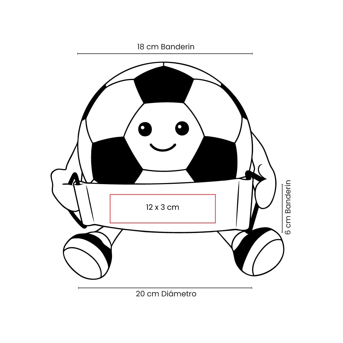 Peluche Soccer vista 6