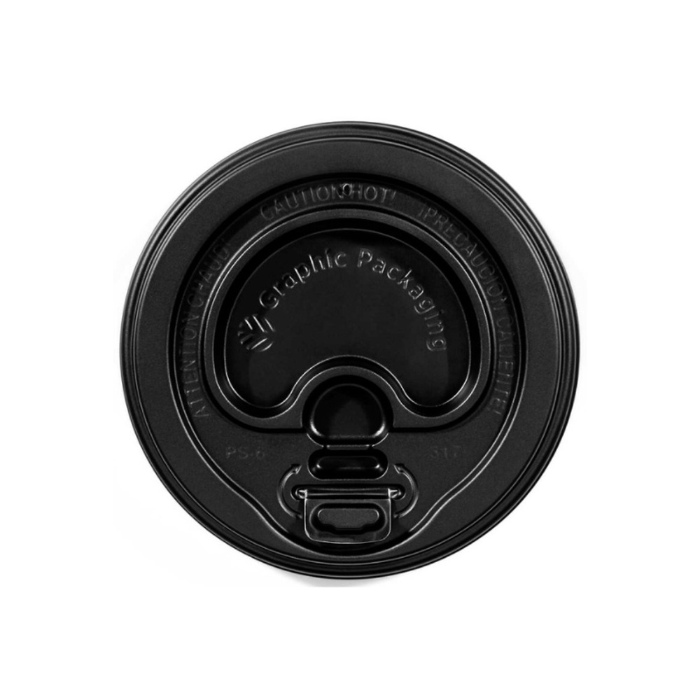 Tapa Domo Bebida Caliente Lock- Back 12/16/20 Oz Negra