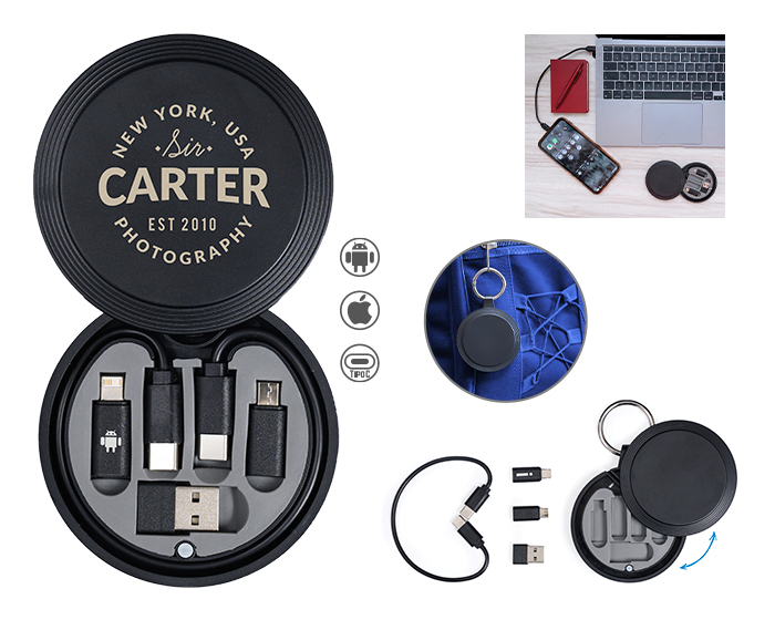 Estuche con cable y conectores para celular Nexus