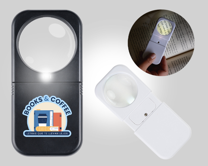 Lupa 3X con luz LED Clarus