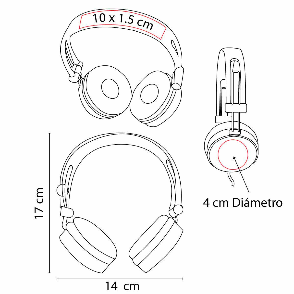 Audífonos Mega Beat vista 4